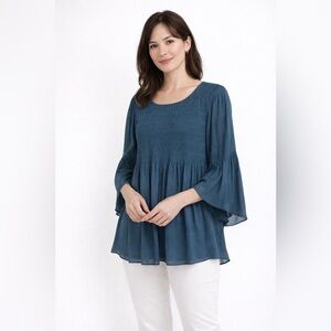 Soft Surroundings Deep Blue Top Size XS
